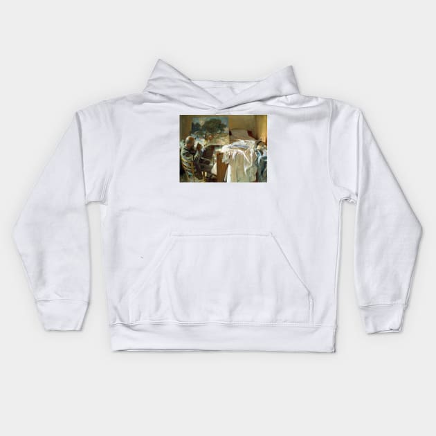 John Singer Sargent An Artist in His Studio Kids Hoodie by pdpress